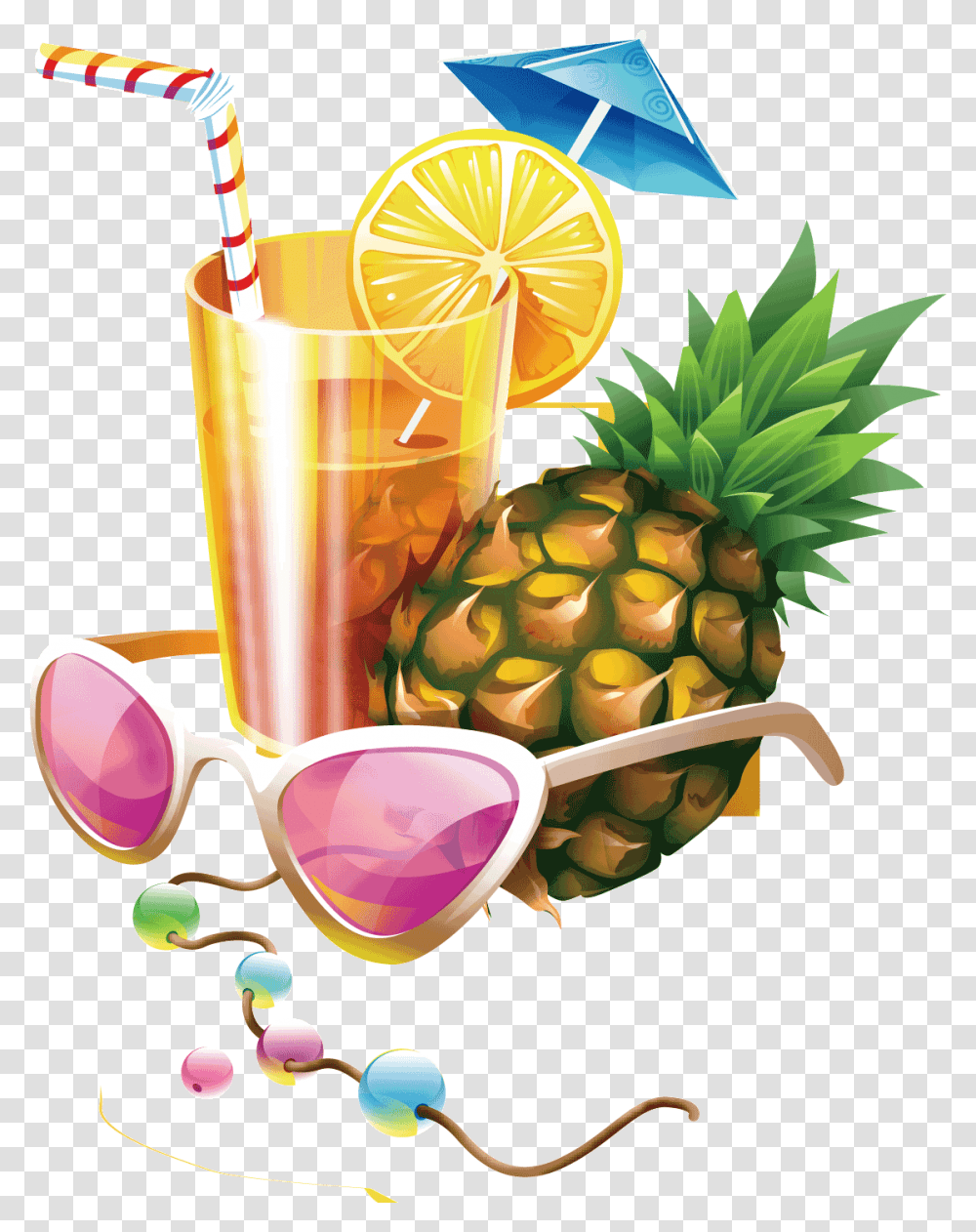 Cool Drink Banner Design, Plant, Fruit, Food, Pineapple Transparent Png