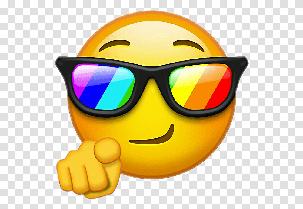 Cool Emoji Cool Y Lentes De Editen, Sunglasses, Accessories, Accessory, Helmet Transparent Png