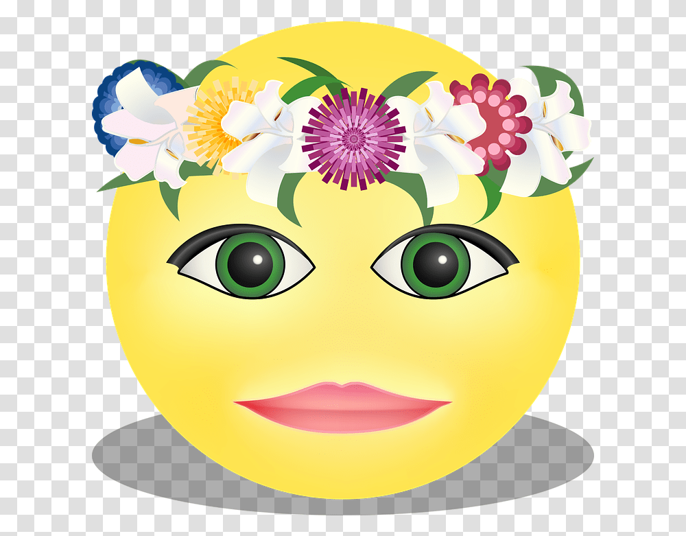 Cool Emoji Image Mart Vector Floral Crown, Plant, Graphics, Flower, Blossom Transparent Png