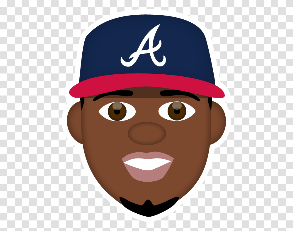 Cool Face Atlanta Braves Logo Black, Baseball Cap, Hat, Apparel Transparent Png