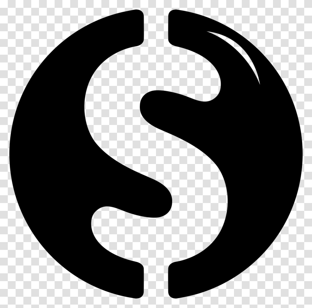 Cool Financial Loan Dollar Sign Grey, Stencil, Logo, Trademark Transparent Png