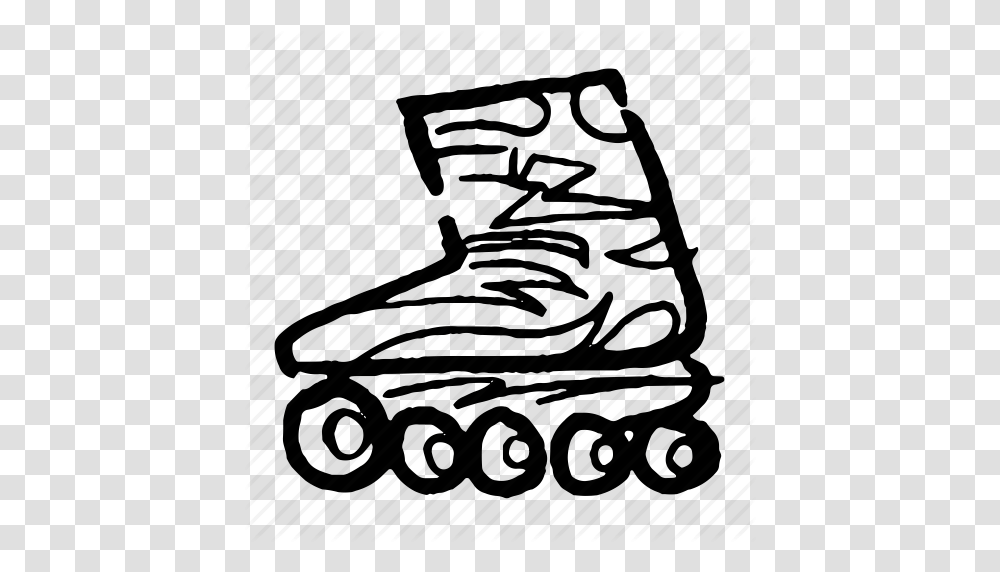 Cool Fun Roller Roller Skate Rollerblade Skate Skates Icon, Shopping Cart, Vehicle, Transportation, Tractor Transparent Png
