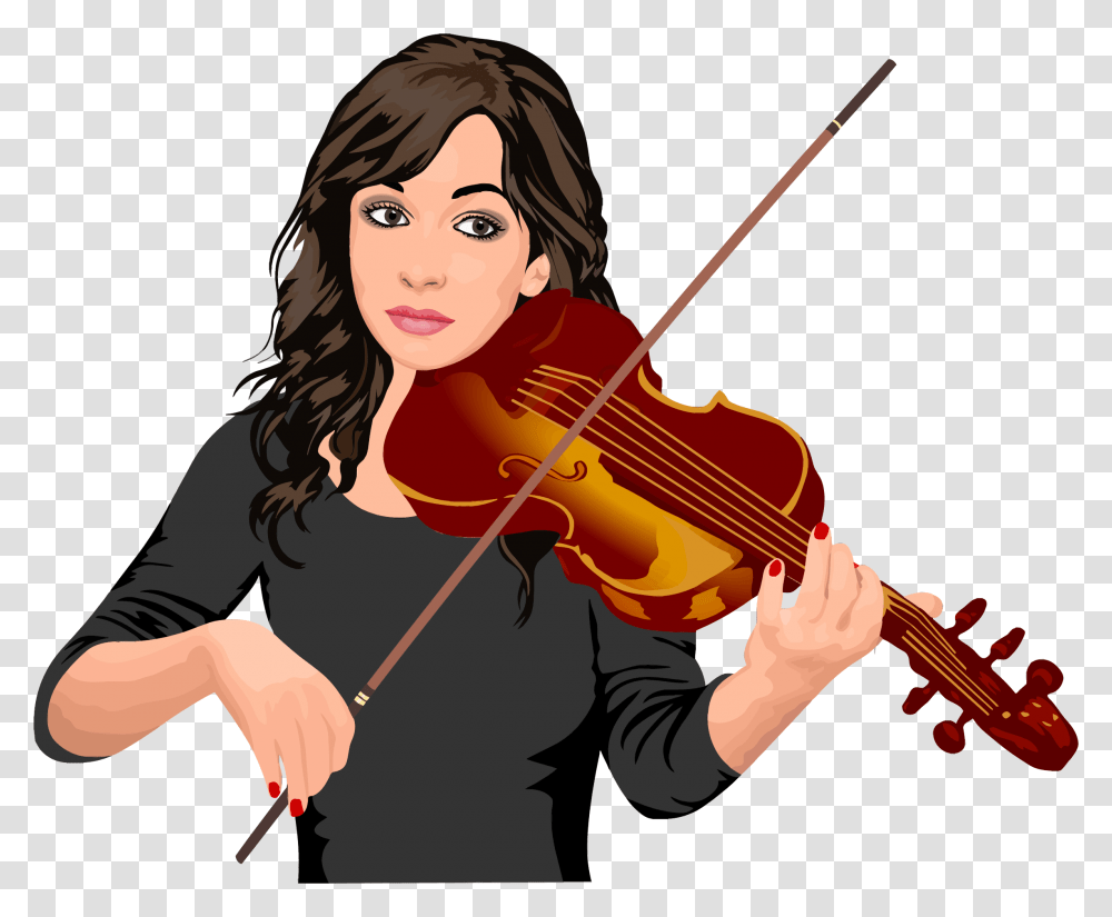 Cool Girl Violin Clipart Playing Violin, Leisure Activities, Musical Instrument, Fiddle, Viola Transparent Png