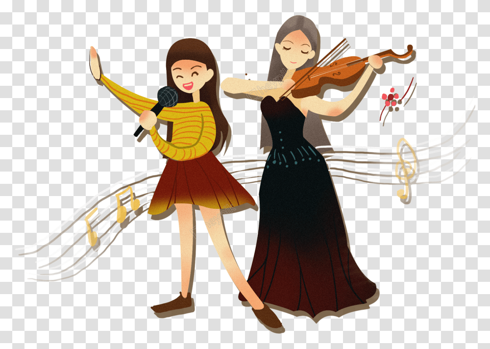 Cool Girl Violin Violin, Leisure Activities, Performer, Person, Dance Pose Transparent Png