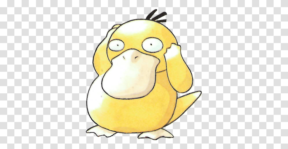 Cool Great Website The Best Babies Generation 1 Pokemon Red Psyduck Artwork, Plant, Label, Text, Food Transparent Png