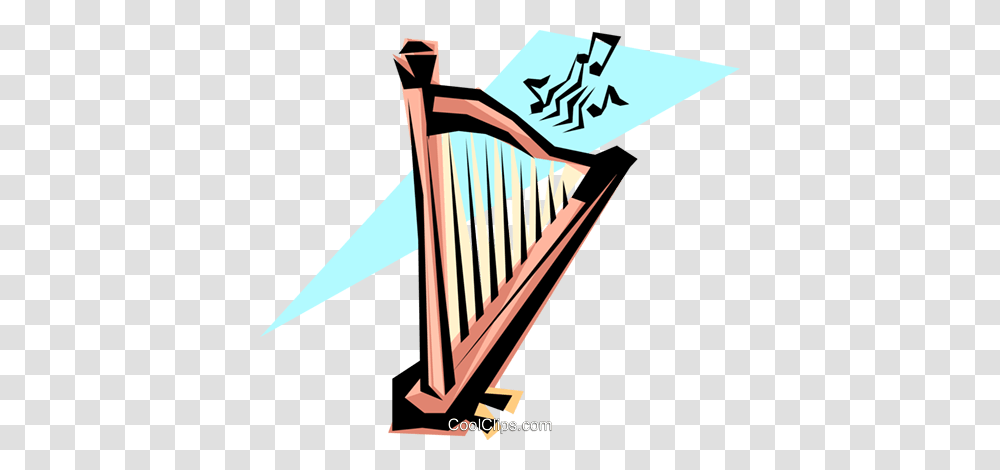 Cool Harp Royalty Free Vector Clip Art Illustration, Building, Bridge, Musical Instrument, Crib Transparent Png