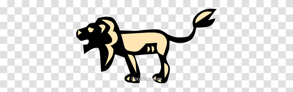Cool Lion Royalty Free Vector Clip Art Illustration, Wildlife, Animal, Mammal, Gun Transparent Png