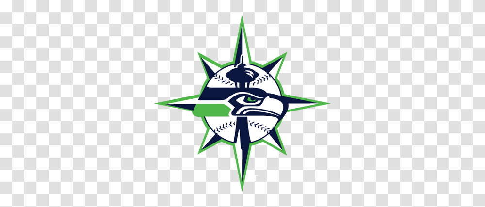 Cool Mashup Marinersseahawks My Home Town, Star Symbol, Compass, Compass Math Transparent Png