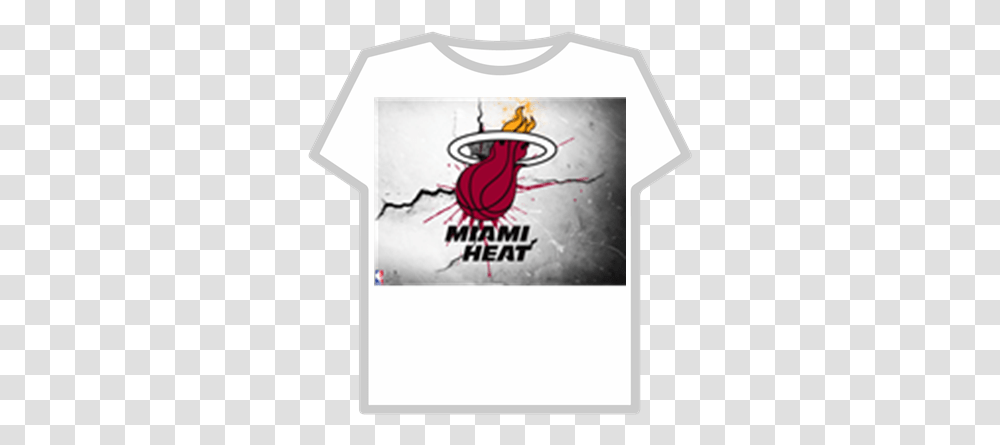 Cool Miamiheatlogowallpaper Roblox Miami Heat, Clothing, Apparel, Text, T-Shirt Transparent Png