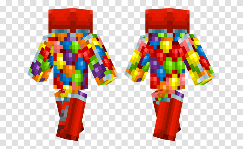 Cool Minecraft Skins Download Awesome Minecraft Skin, Rubix Cube, Clown, Performer Transparent Png