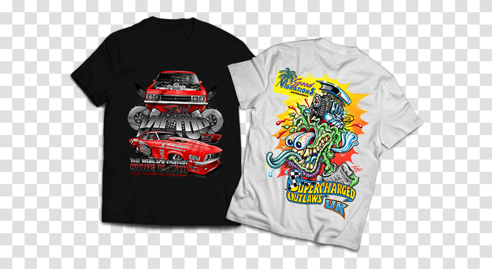 Cool Printed T Shirts Uk Altered Tees Apparel Car, Clothing, T-Shirt, Transportation, Person Transparent Png
