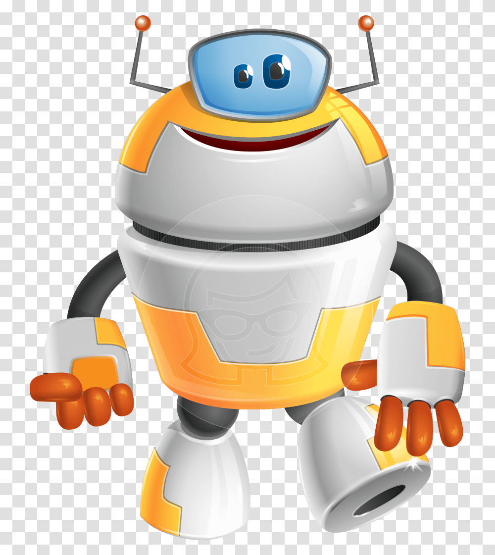Cool Robot From Future Cartoon Vector Character Aka Cartoon, Toy Transparent Png