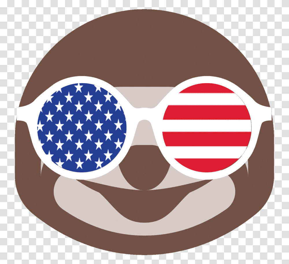 Cool Sloth Happy Fourth Of July T Shirt Small Independence Day, Goggles, Accessories, Accessory, Sunglasses Transparent Png