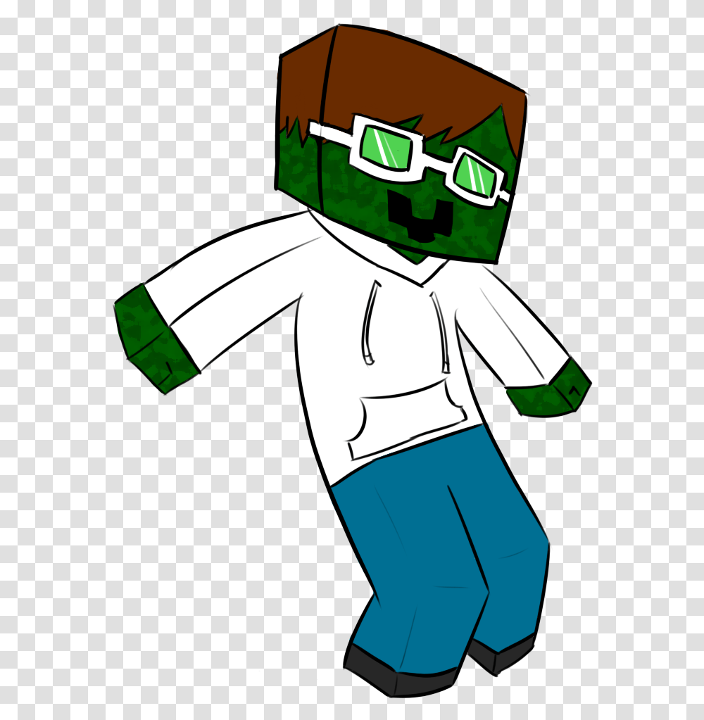 Cool Zombie Mascot Cartoon Minecraft Zombie, Apparel, Costume, Chef Transparent Png
