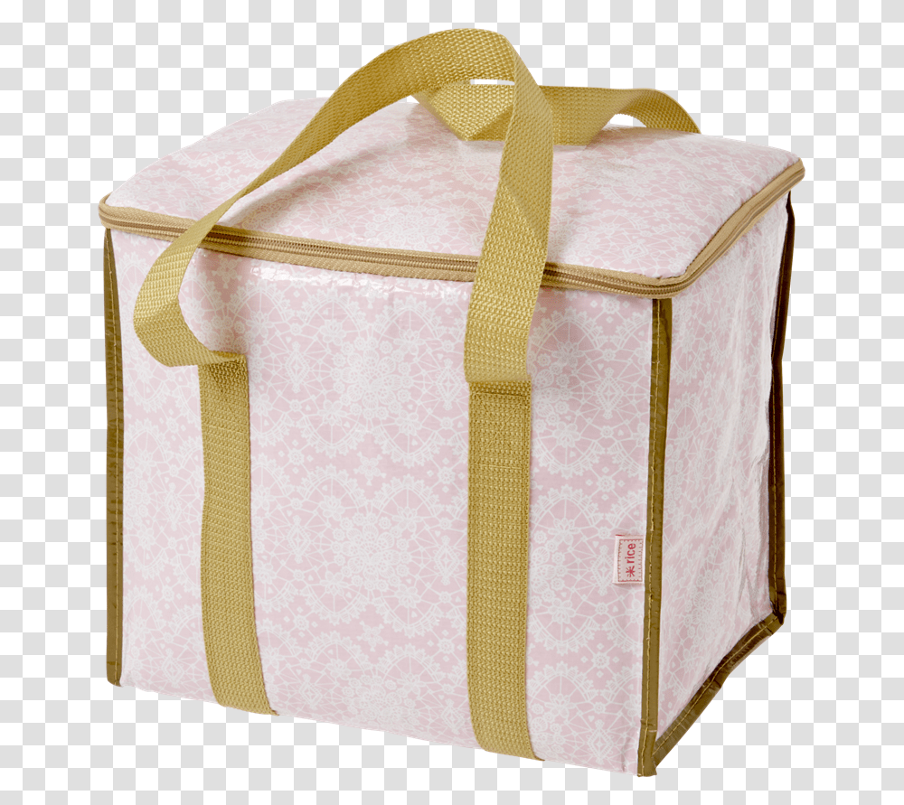 Cooler Bag Pink Lace Print Gold Handles Rice Dk Rice Khltasche, Purse, Handbag, Accessories, Home Decor Transparent Png