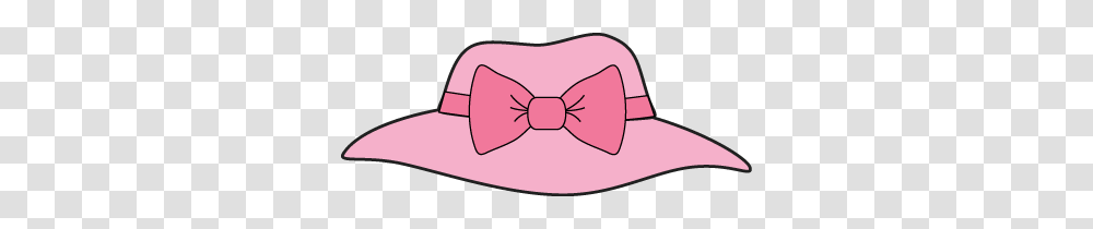Coolest Red Hat Society Clipart Pink Girls Hat With A Bow Clip Art, Tie, Accessories, Accessory, Necktie Transparent Png