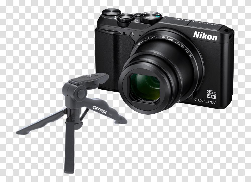 Coolpix A900 Black Optex Mini Tripod Grip Nikon Coolpix, Camera, Electronics, Digital Camera, Video Camera Transparent Png