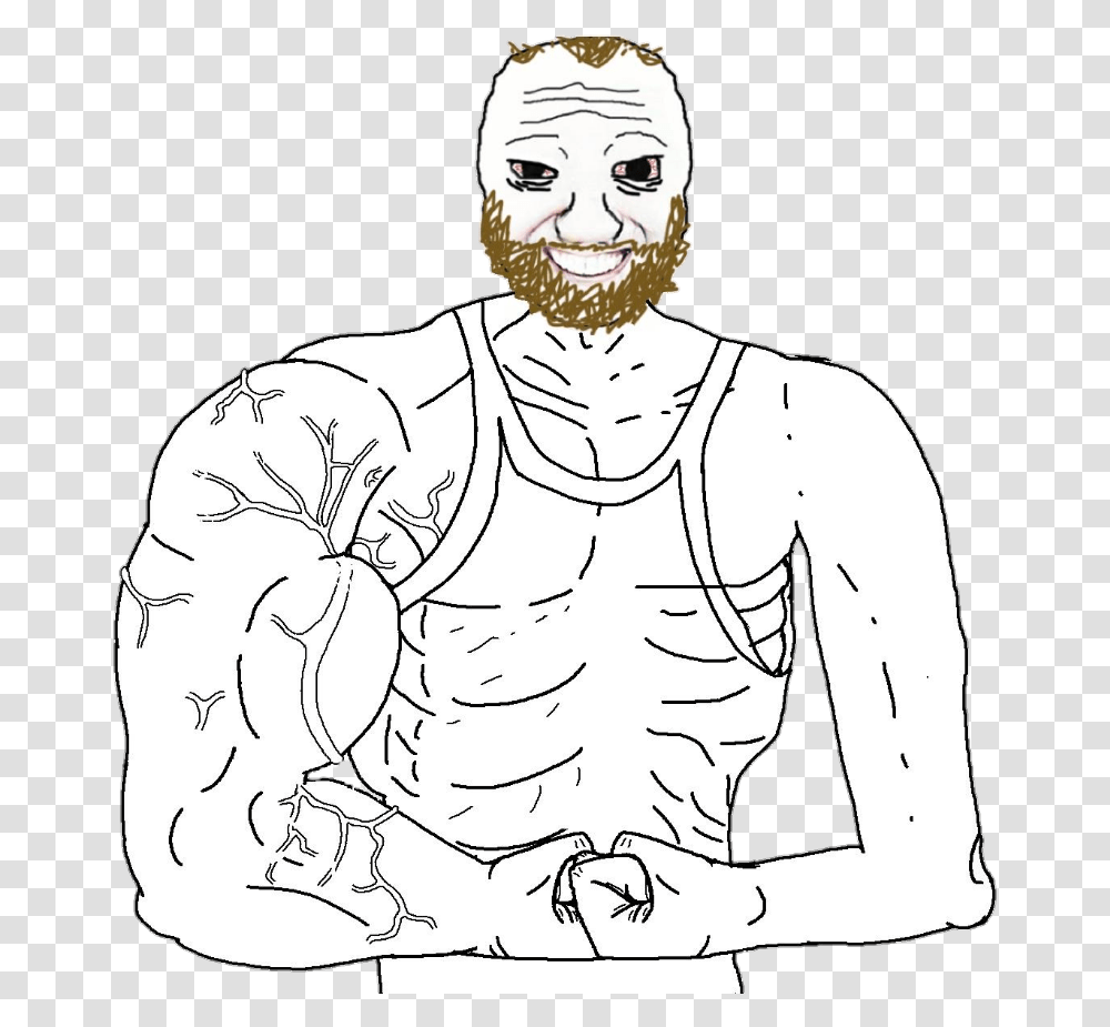 Coomer Meme, Person, Human, Drawing Transparent Png