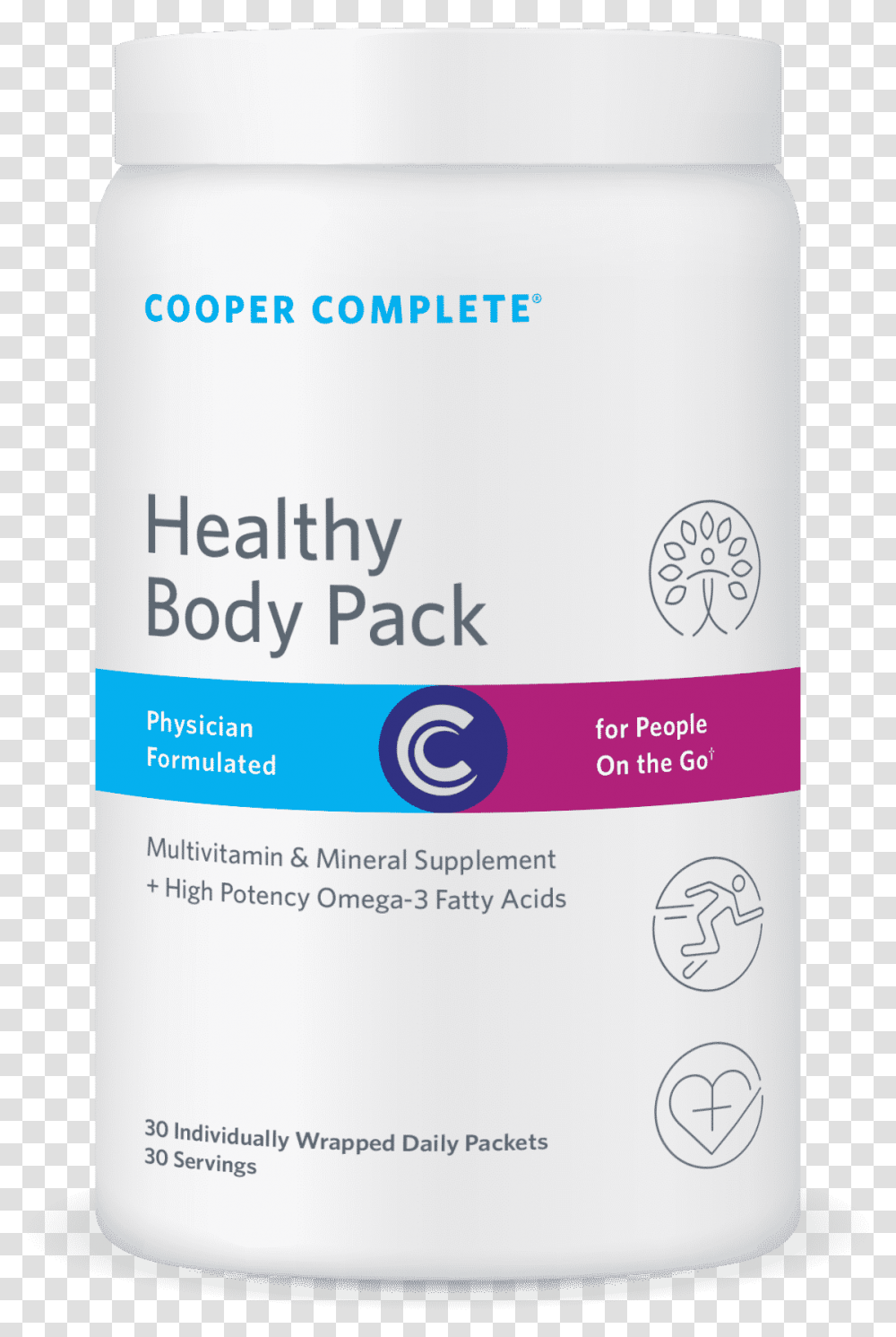 Cooper Complete Healthy Body Pack Canister Circle, Aluminium, Bottle, Tin, Spray Can Transparent Png