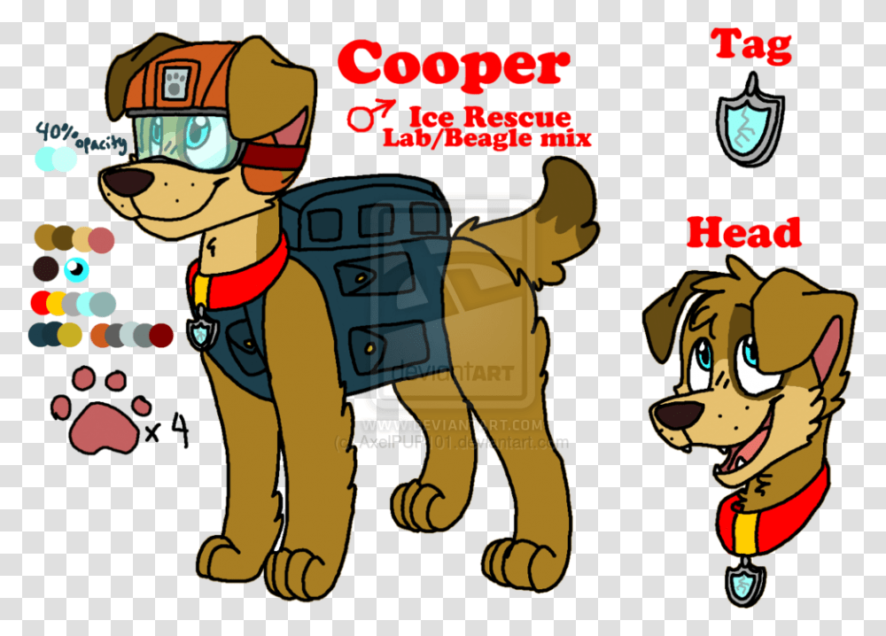 Cooper S Ref Sheet New Paw Patrol Dogs, Animal, Mammal, Pet, Poster Transparent Png