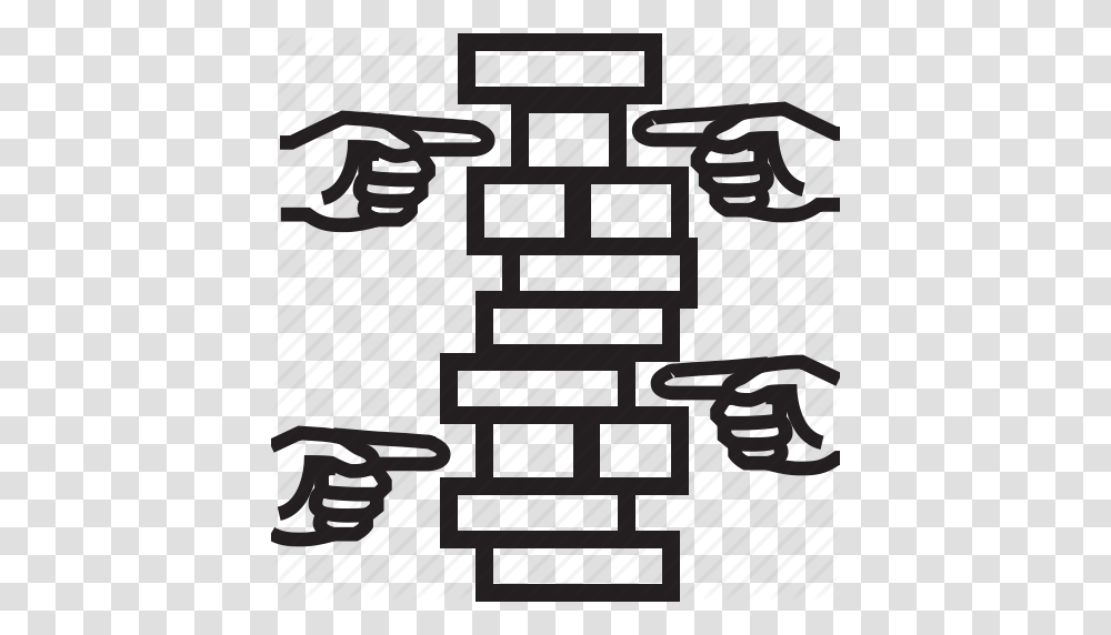 Cooperate Finager Hand Jenga Point Teamwork Icon, Furniture, Machine, Drawer, Tabletop Transparent Png