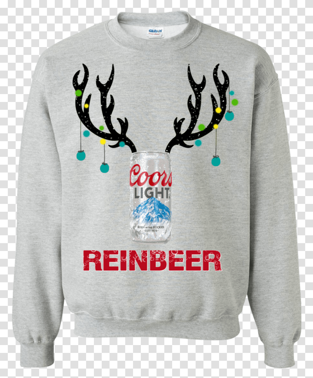 Coors Light Christmas Sweater, Apparel, Sweatshirt, Long Sleeve Transparent Png