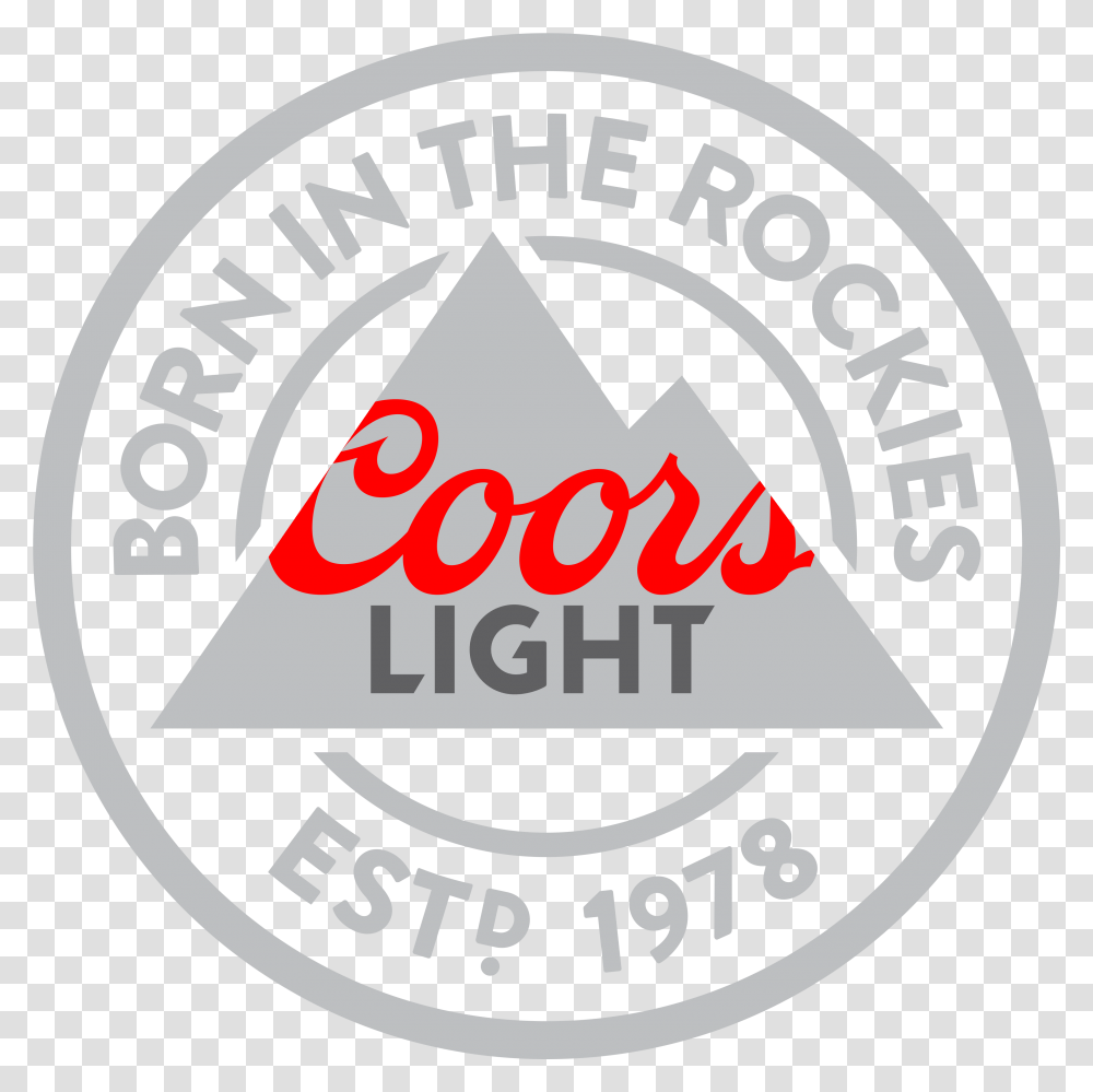 Coors Light Logo Round Coors Light, Label, Text, Symbol, Sticker Transparent Png