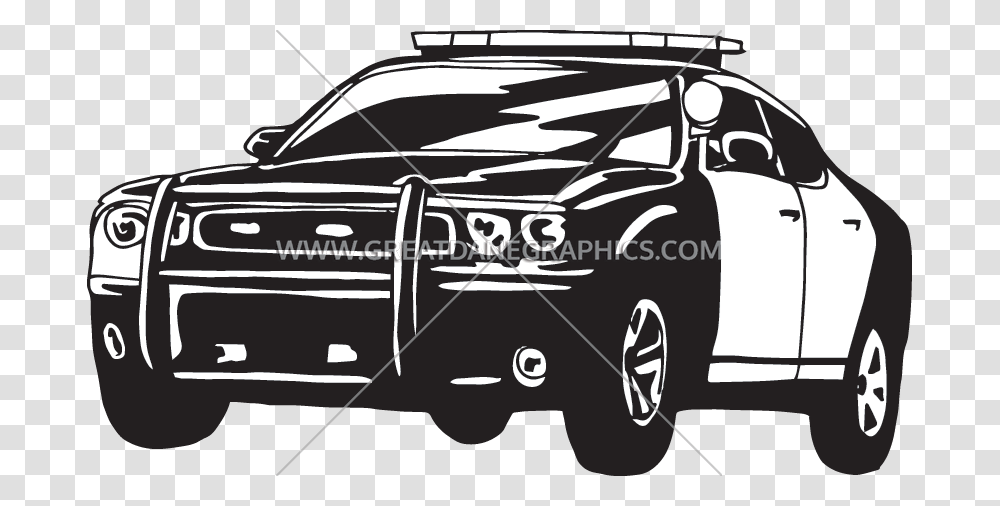 Cop Car Black And White Illustration Cop Car Black And White Illustration, Roof Rack, Transportation, Vehicle, Automobile Transparent Png