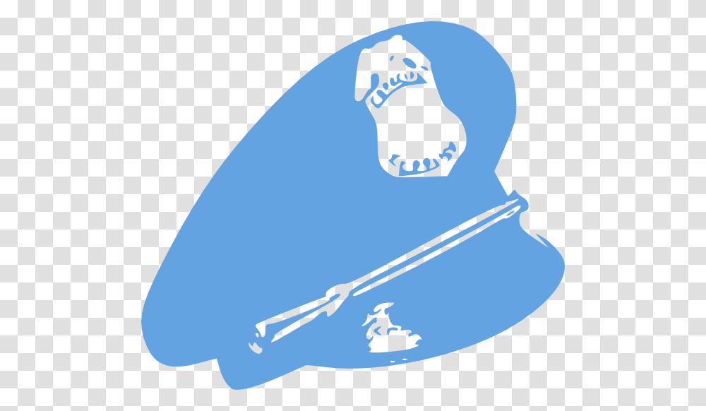 Cop Hat Police Light Blue Clip Art, Label, Paddle Transparent Png