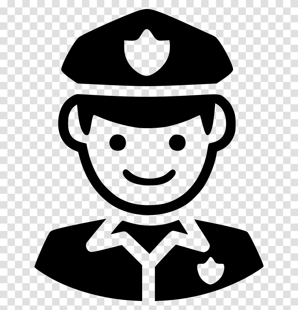 Cop Security Guard Clipart Black And White, Stencil, Pirate, Snowman, Winter Transparent Png