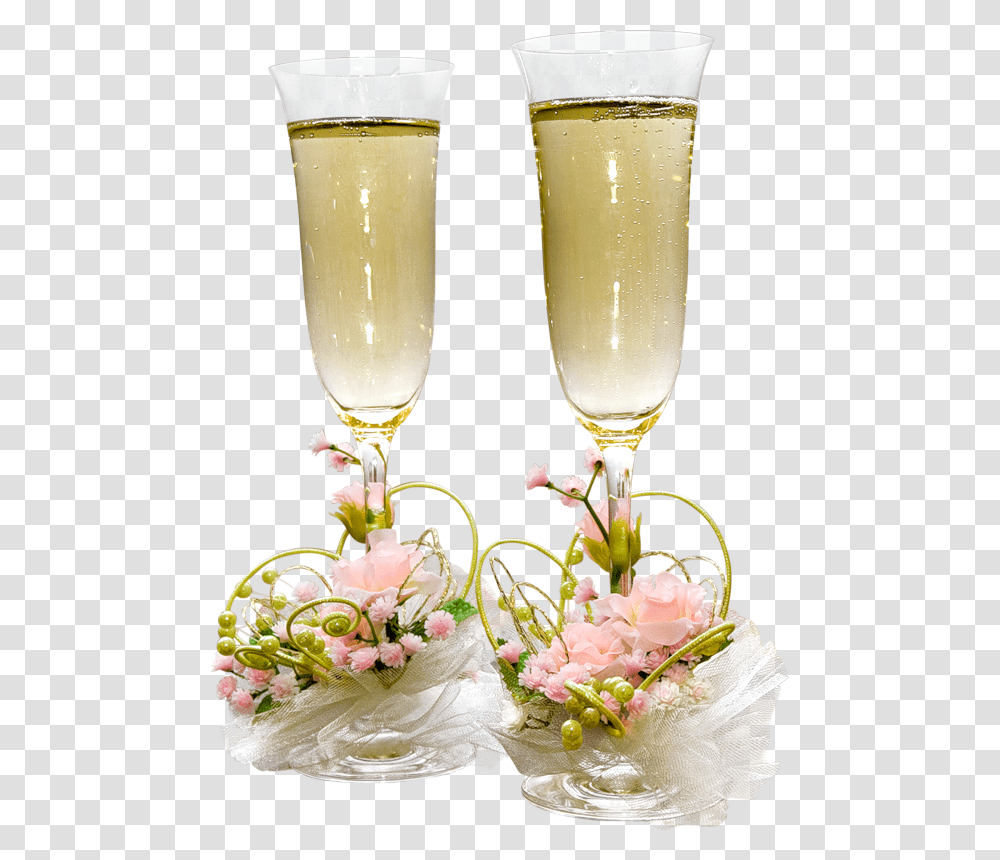 Copas De Champagne En, Glass, Plant, Floral Design, Pattern Transparent Png