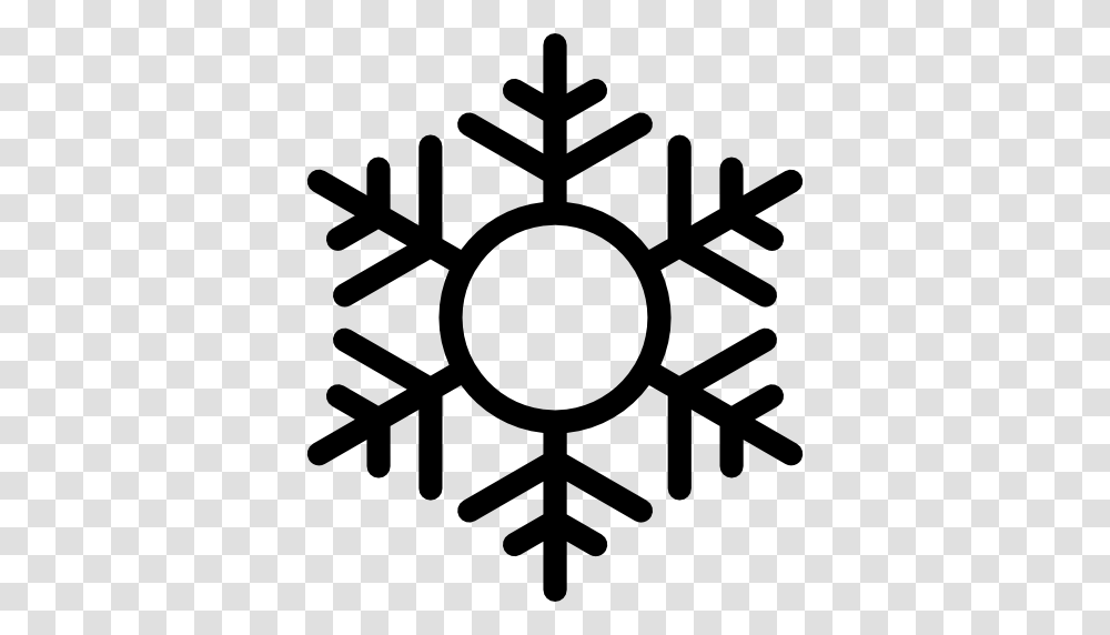 Copo De Nieve De Forma Hexagonal Con Un Central Y Las, Cross, Snowflake, Emblem Transparent Png