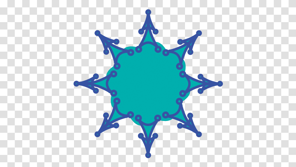 Copos De Nieve Tipo Mandalas Circle, Ornament, Pattern, Horse, Mammal Transparent Png