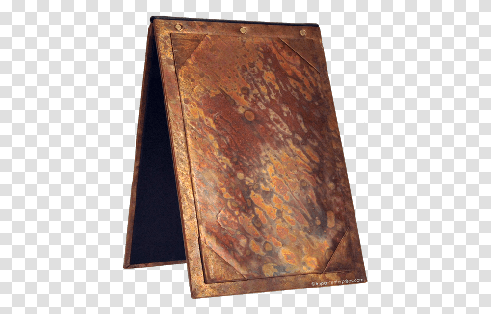 Copper A Frame Frame On Table, Furniture, Rug, Book Transparent Png
