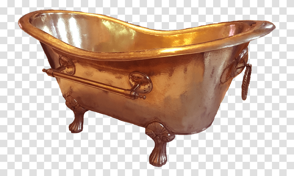 Copper Bathtub Badkar Koppar, Bronze, Sink Faucet Transparent Png