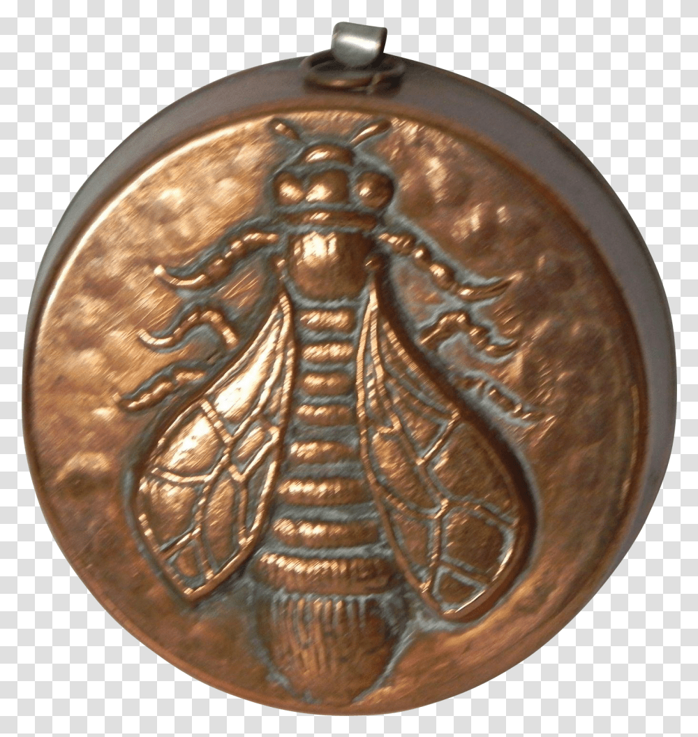 Copper Bee Mold, Coin, Money, Lamp, Bronze Transparent Png