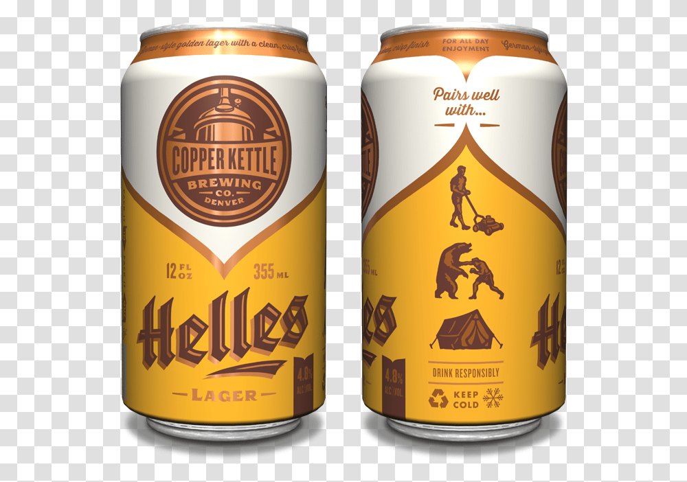 Copper Kettle Helles Can Beer Canned Packaging, Lager, Alcohol, Beverage, Drink Transparent Png