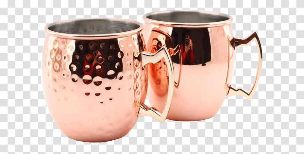 Copper Plated Moscow Mule Mug Cup, Coffee Cup, Person, Human, Glass Transparent Png