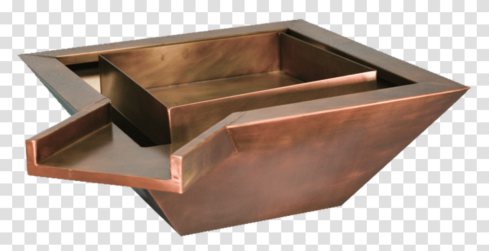 Copper Spillway, Box, Furniture, Drawer, Tray Transparent Png