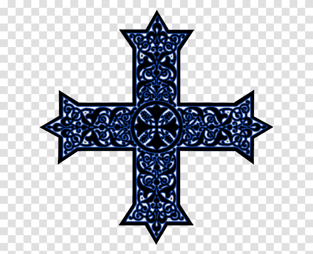 Coptic Crosses In Black White And Color Combinations Coptic Christian Cross, Crucifix Transparent Png
