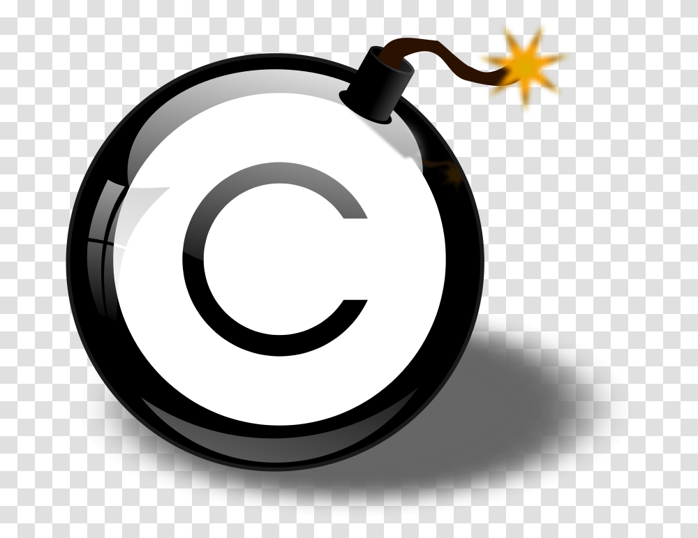 Copyright Download On Images Clipart Bomb Clipart, Tape, Gong Transparent Png