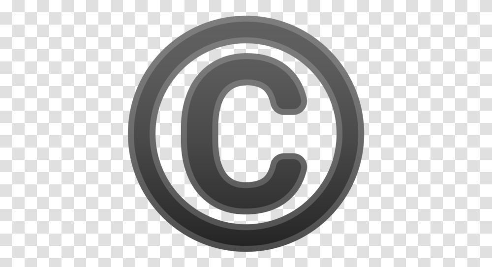 Copyright Emoji Circle, Spiral, Coil, Text, Tabletop Transparent Png