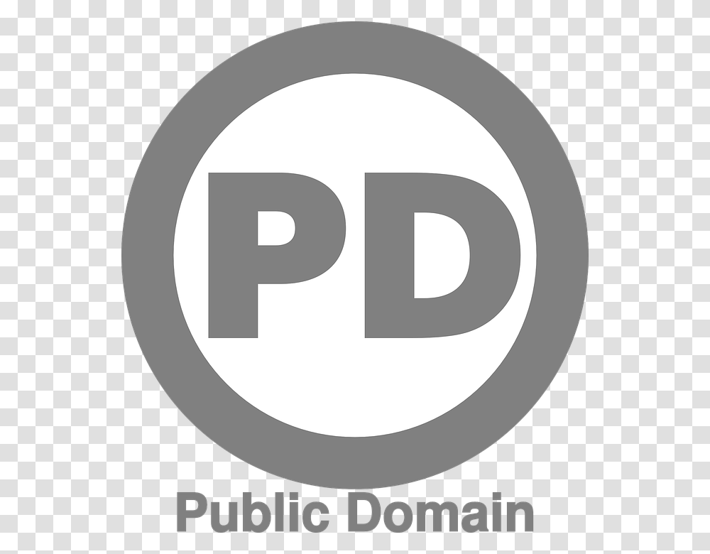 Copyright Free Logo Cc0 License Pd Round Gray Logo Libre De Droit, Number, Label Transparent Png