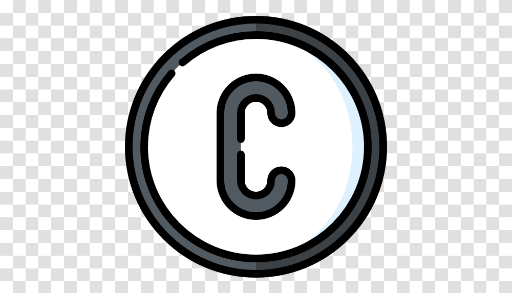 Copyright Icon Circle, Number, Symbol, Text Transparent Png