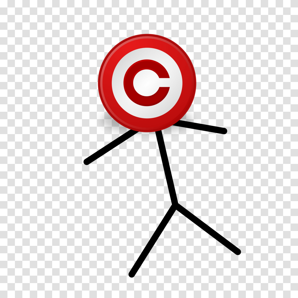 Copyright Icon Headed Stickman, Logo, Trademark Transparent Png