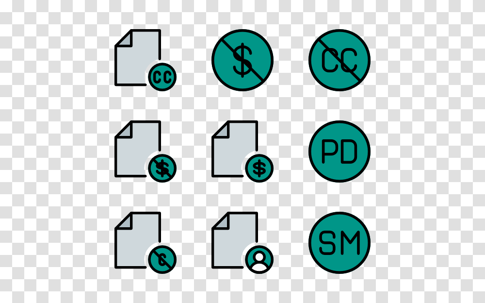 Copyright Icons, Number, Digital Clock Transparent Png