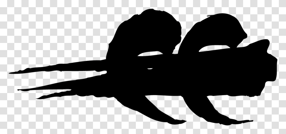 Copyright Logo Bone Gnawer Glyph, Silhouette, Person, Human, Stencil Transparent Png