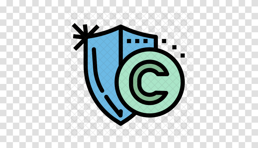 Copyright Shield Icon Spiral, Label, Text, Poster, Advertisement Transparent Png