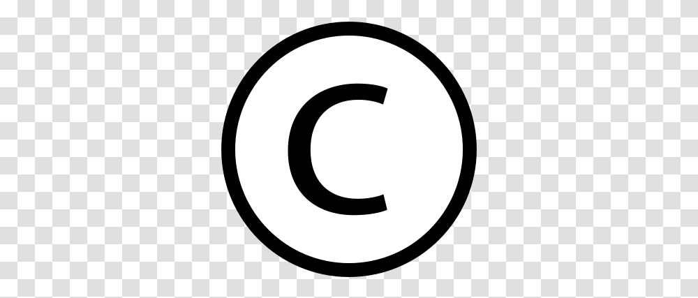 Copyright Symbol Clipart Circle, Text, Alphabet, Number, Logo Transparent Png