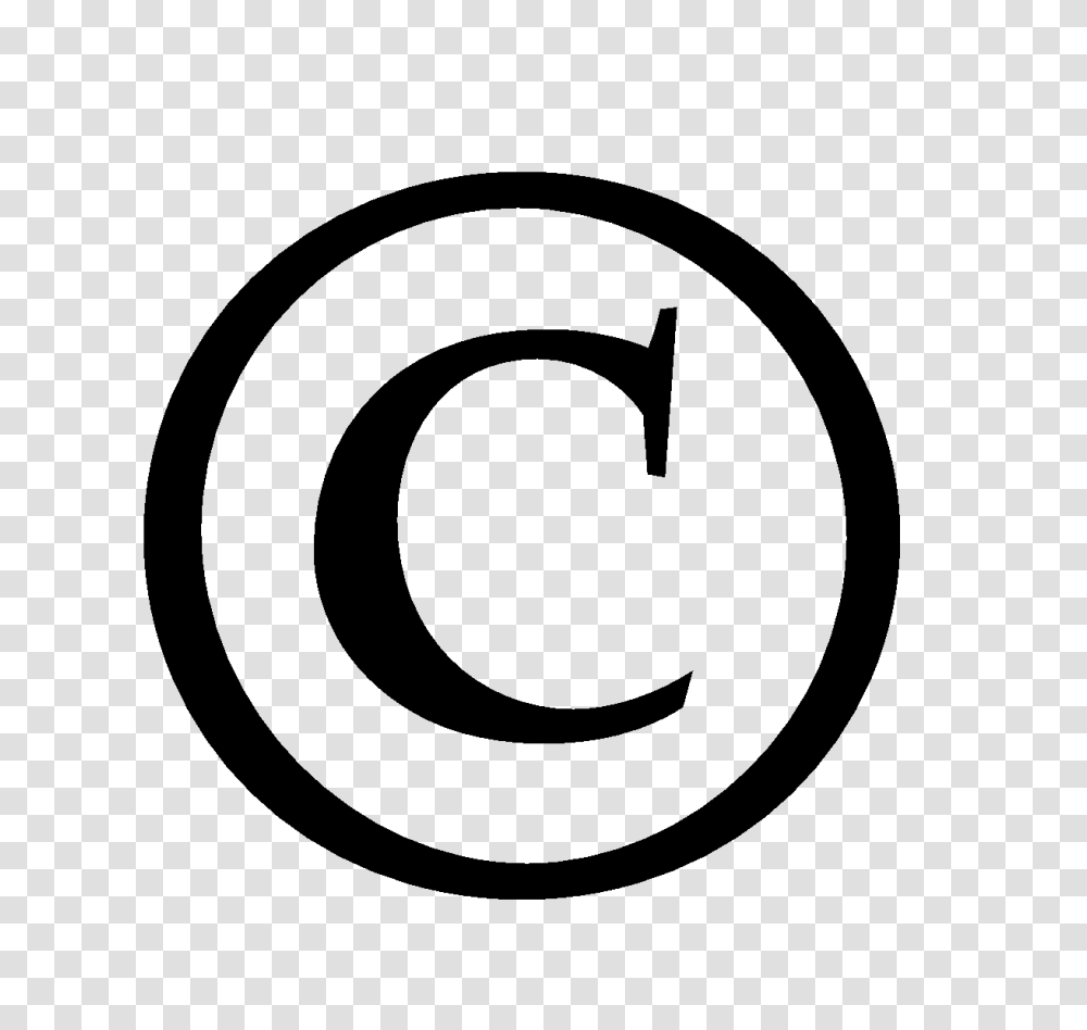 Copyright Symbol Clipart Hd, Silhouette, Label, Stencil Transparent Png